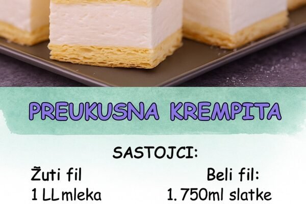 OVAKVU KREMPITU JOŠ NISTE PROBALI: Poslastica koja će odmah nestati sa tanjira