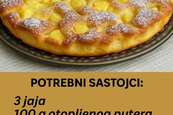3 JABUKE I 10 MINUTA VREMENA SU DOVOLJNI ZA KOLAČ OD KOG MIRIŠE CELA KUĆA: Slatkiš za koji već imate sve sastojke…