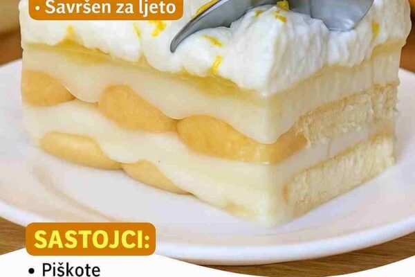 OVAJ LIMUN TIRAMISU JE BOŽANSTVEN ❤🍋 Tako kremasto, mirisno i jednostavno za napraviti!