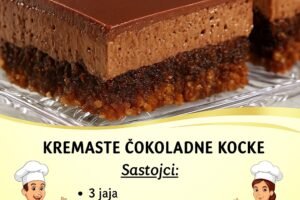 KREMASTE ČOKOLADNE KOCKE…KOLAČ KOJI SE TOPI U USTIMA