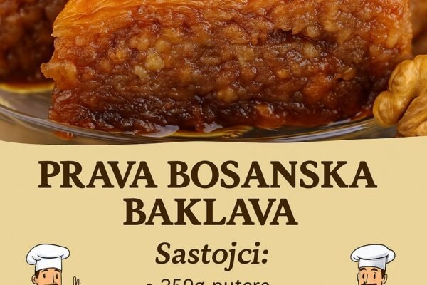 OVO JE ORIGINALNI BOSANSKI RECEPT: Baklava koja se topi u ustima, BOLJU NIKAD NISTE PROBALI!