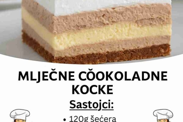 Mliječne čokoladne kocke: Neopisivo su ukusne, nećete ih moći prestati jesti!