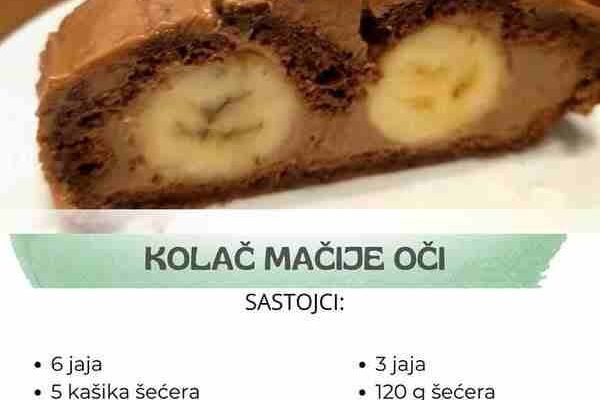 Kolač “Mačije oči”: Toliko je kremast da se topi u ustima, a brzo se sprema