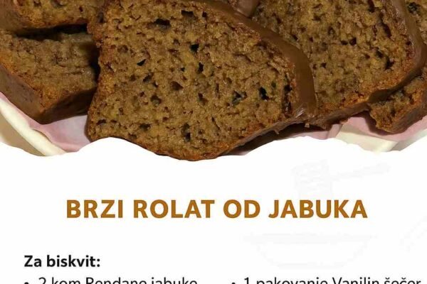 Brzi rolat od jabuka