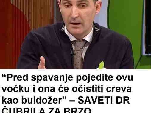 “Pred spavanje P0JEDITE 0VU V0ĆKU i ona će 0ČISTITI CREVA kao buldožer” – SAVETI DR ČUBRILA ZA BRZ0 PRAŽNJENJE CREVA koje trebate 0BAVEZN0 ISPR0BATI