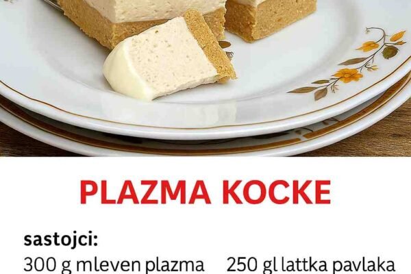 Bolje i od torte! Plazma kocke sa belom čokoladom koje nestaju sa tanjira!