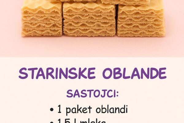 Starinske oblande: Kolač koji će vas definitivno vratiti u najlepše dane detinjstva
