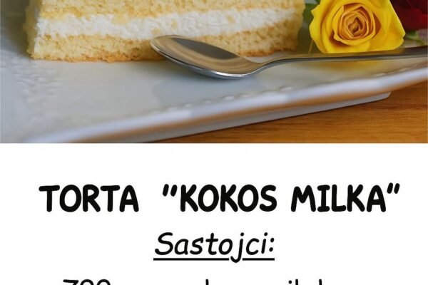Ne peče se – Torta kokos milka