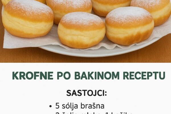 Domaće Krofne po starom Bakinom receptu: Mekane kao duša, brzo se prave, a još brže nestanu sa stola